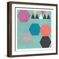 Retro Shape-Sheldon Lewis-Framed Art Print