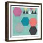 Retro Shape-Sheldon Lewis-Framed Art Print