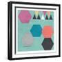 Retro Shape-Sheldon Lewis-Framed Art Print