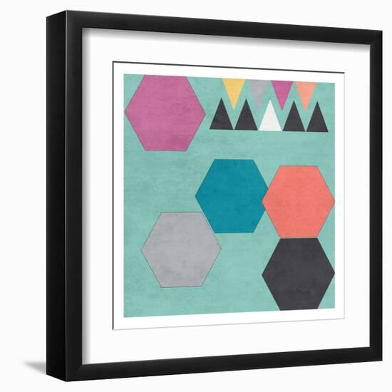 Retro Shape-Sheldon Lewis-Framed Art Print