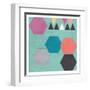 Retro Shape-Sheldon Lewis-Framed Art Print