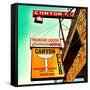 Retro Sign in USA-Salvatore Elia-Framed Stretched Canvas