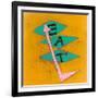 Retro Sign Two-Jan Weiss-Framed Art Print