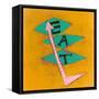 Retro Sign Two-Jan Weiss-Framed Stretched Canvas