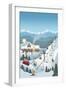 Retro Ski Resort-Lantern Press-Framed Art Print