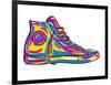 Retro Sneakers Hand Drawn and Hand Painted-pelonmaker-Framed Art Print