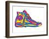 Retro Sneakers Hand Drawn and Hand Painted-pelonmaker-Framed Art Print