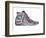 Retro Sneakers Hand Drawn and Hand Painted-pelonmaker-Framed Art Print