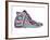 Retro Sneakers Hand Drawn and Hand Painted-pelonmaker-Framed Art Print