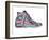 Retro Sneakers Hand Drawn and Hand Painted-pelonmaker-Framed Art Print