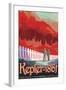 Retro Space Poster of Kepler-186F-null-Framed Art Print