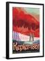 Retro Space Poster of Kepler-186F-null-Framed Art Print