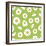 Retro Spring Daisies-Joanne Paynter Design-Framed Giclee Print