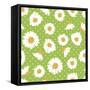 Retro Spring Daisies-Joanne Paynter Design-Framed Stretched Canvas