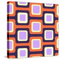 Retro Squares Pattern-null-Stretched Canvas