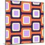 Retro Squares Pattern-null-Mounted Giclee Print