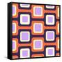 Retro Squares Pattern-null-Framed Stretched Canvas