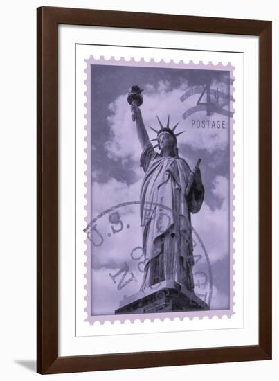 Retro Stamp V-The Vintage Collection-Framed Giclee Print