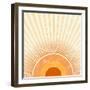 Retro Starburst-one AND only-Framed Photographic Print