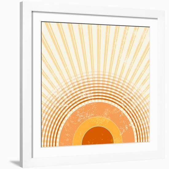 Retro Starburst-one AND only-Framed Photographic Print