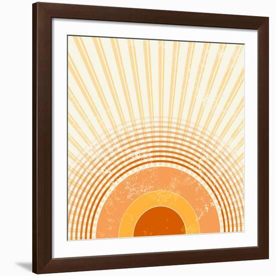 Retro Starburst-one AND only-Framed Photographic Print