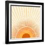 Retro Starburst-one AND only-Framed Photographic Print