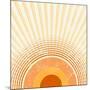 Retro Starburst-one AND only-Mounted Photographic Print