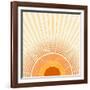 Retro Starburst-one AND only-Framed Photographic Print