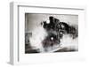 Retro Steam Train.-Breev Sergey-Framed Photographic Print