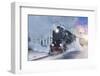 Retro Steam Train.-Breev Sergey-Framed Photographic Print