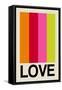 Retro Stripe LOVE Fruit-Frances Collett-Framed Stretched Canvas