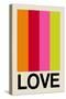 Retro Stripe LOVE Fruit-Frances Collett-Stretched Canvas