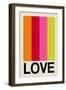 Retro Stripe LOVE Fruit-Frances Collett-Framed Giclee Print