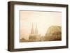 Retro Style View of Gothic Cathedral in Cologne, Germany-ilolab-Framed Photographic Print