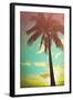 Retro Styled Hawaiian Palm Tree-Mr Doomits-Framed Photographic Print