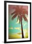 Retro Styled Hawaiian Palm Tree-Mr Doomits-Framed Photographic Print