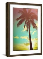 Retro Styled Hawaiian Palm Tree-Mr Doomits-Framed Photographic Print