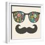 Retro Sunglasses With Reflection For Hipster-panova-Framed Art Print