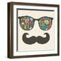 Retro Sunglasses With Reflection For Hipster-panova-Framed Art Print