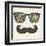 Retro Sunglasses With Reflection For Hipster-panova-Framed Art Print