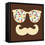 Retro Sunglasses with Reflection for Hipster.-panova-Framed Stretched Canvas