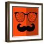 Retro Sunglasses with Reflection for Hipster.-panova-Framed Art Print