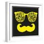 Retro Sunglasses with Reflection for Hipster.-panova-Framed Art Print