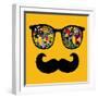 Retro Sunglasses with Reflection for Hipster.-panova-Framed Art Print