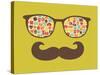 Retro Sunglasses With Reflection For Hipster-panova-Stretched Canvas