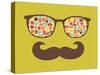 Retro Sunglasses With Reflection For Hipster-panova-Stretched Canvas