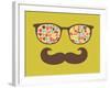 Retro Sunglasses With Reflection For Hipster-panova-Framed Art Print