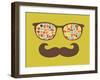 Retro Sunglasses With Reflection For Hipster-panova-Framed Art Print