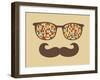 Retro Sunglasses With Reflection For Hipster-panova-Framed Art Print