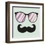 Retro Sunglasses With Reflection For Hipster-panova-Framed Art Print